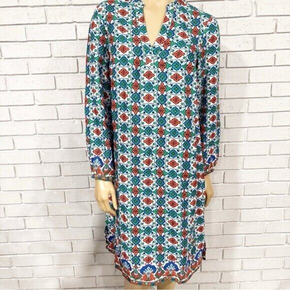 Boden Multicolor Patterned Dress • Size 8 • Bright & Fun Print - Picture 1 of 8